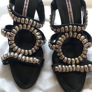 Manolo Blahnik Studded Sandals